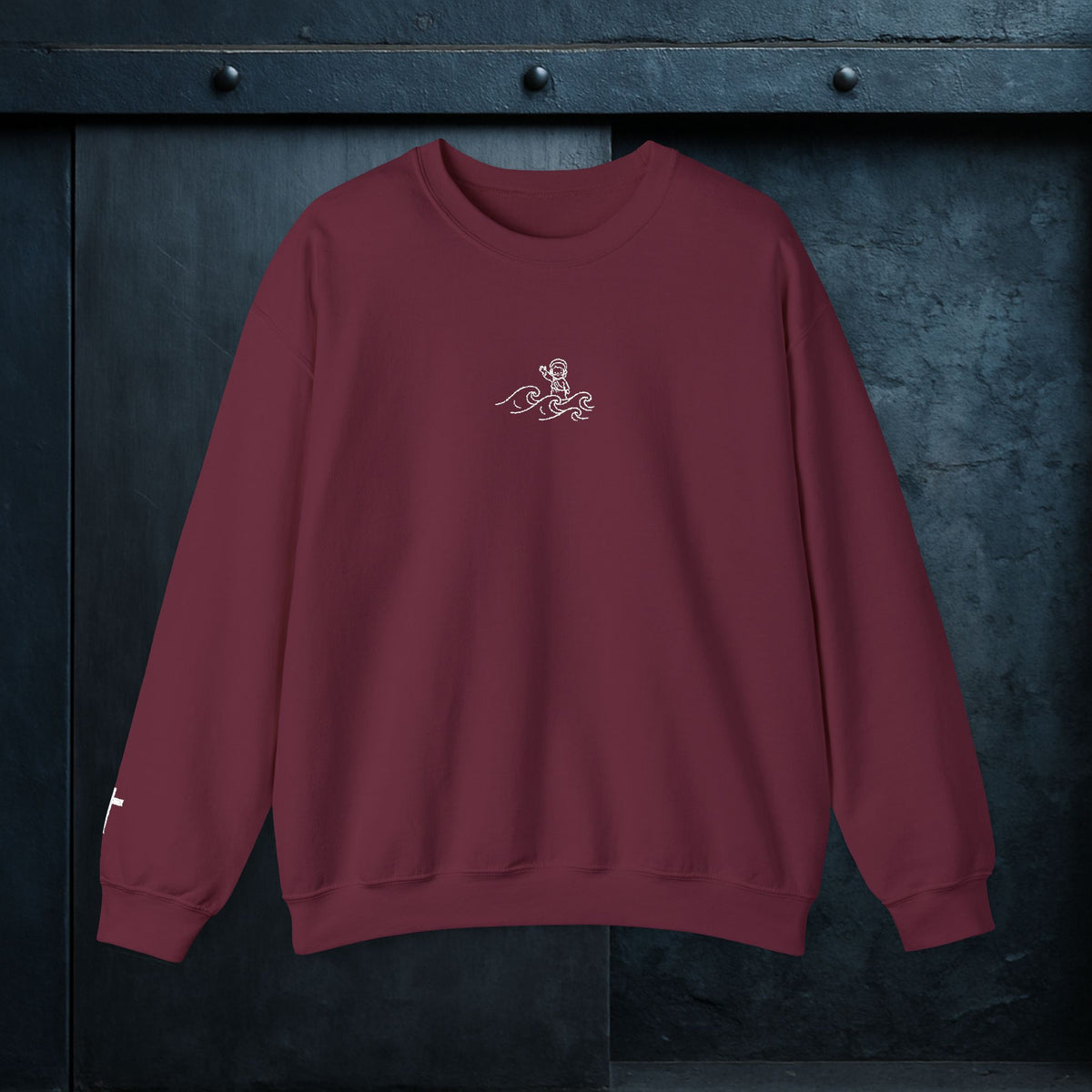 Forged By God Embroidered Sweatshirt - Do Not Be Afraid