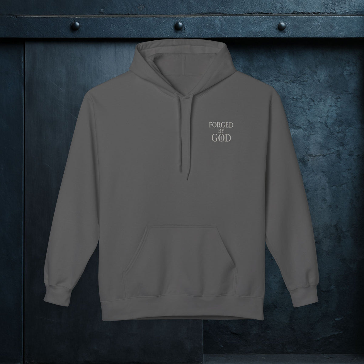 Forged By God Hoodie - Jesus The Ultimate Deadlifter