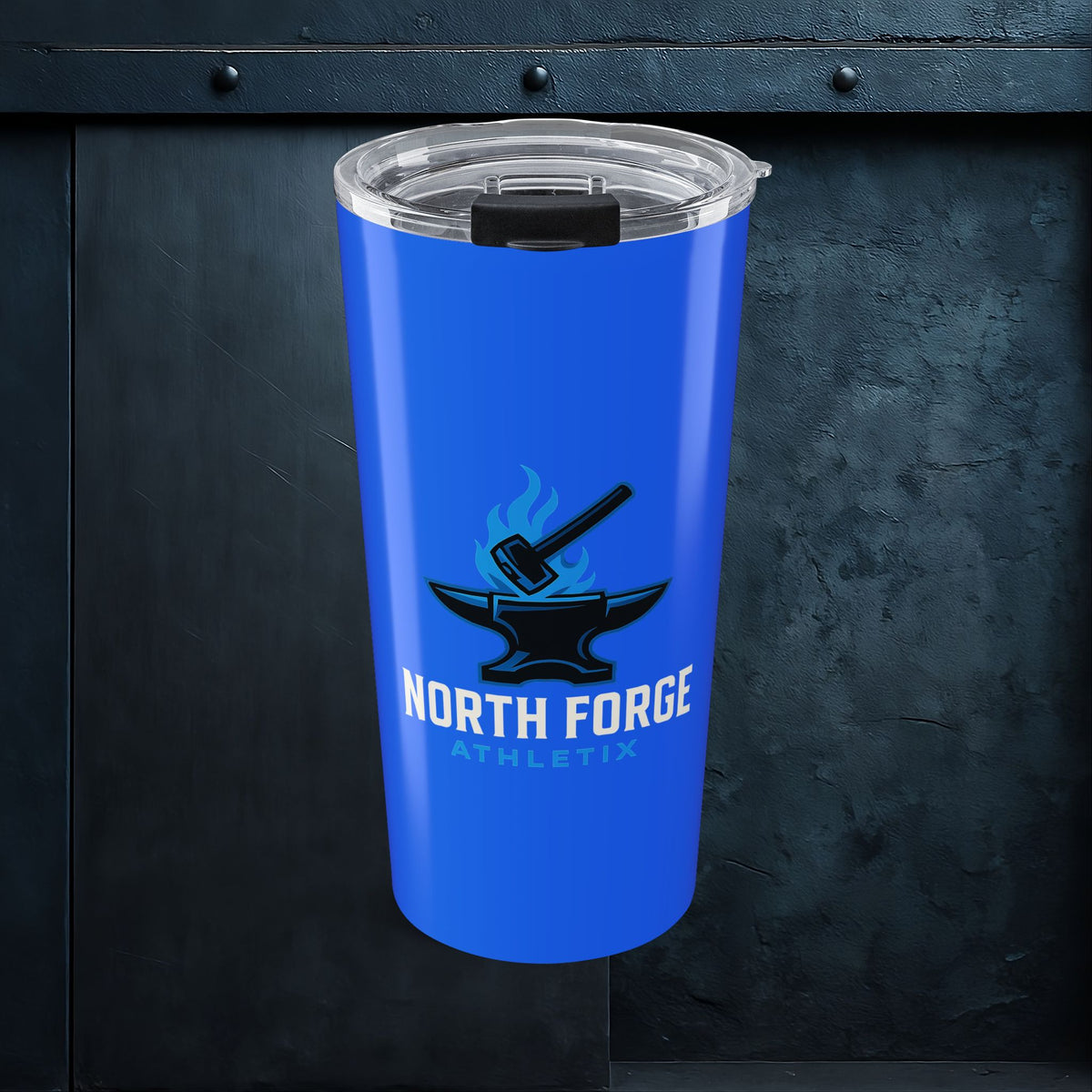 North Forge Athletics Flame Blue Tumbler 20oz