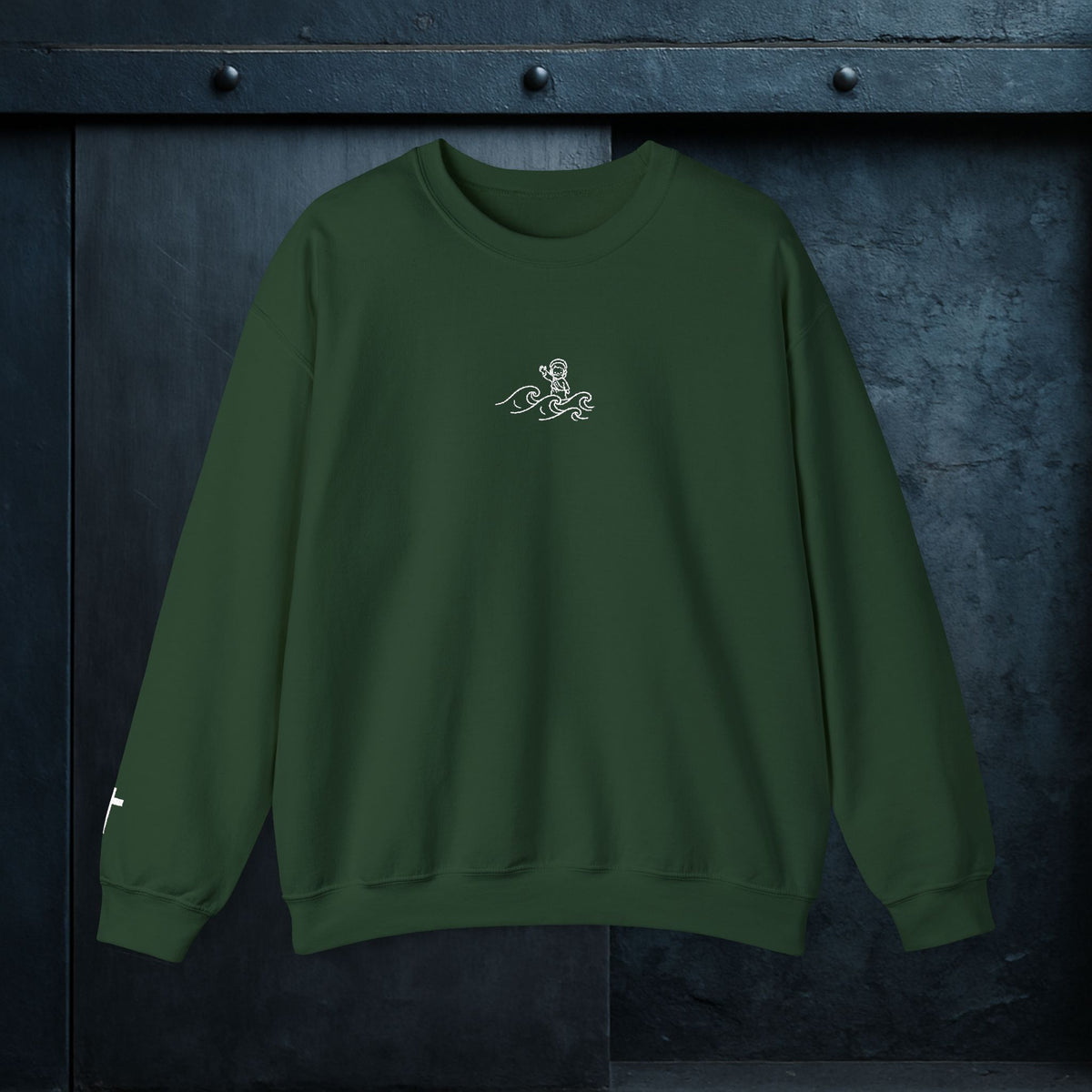 Forged By God Embroidered Sweatshirt - Do Not Be Afraid